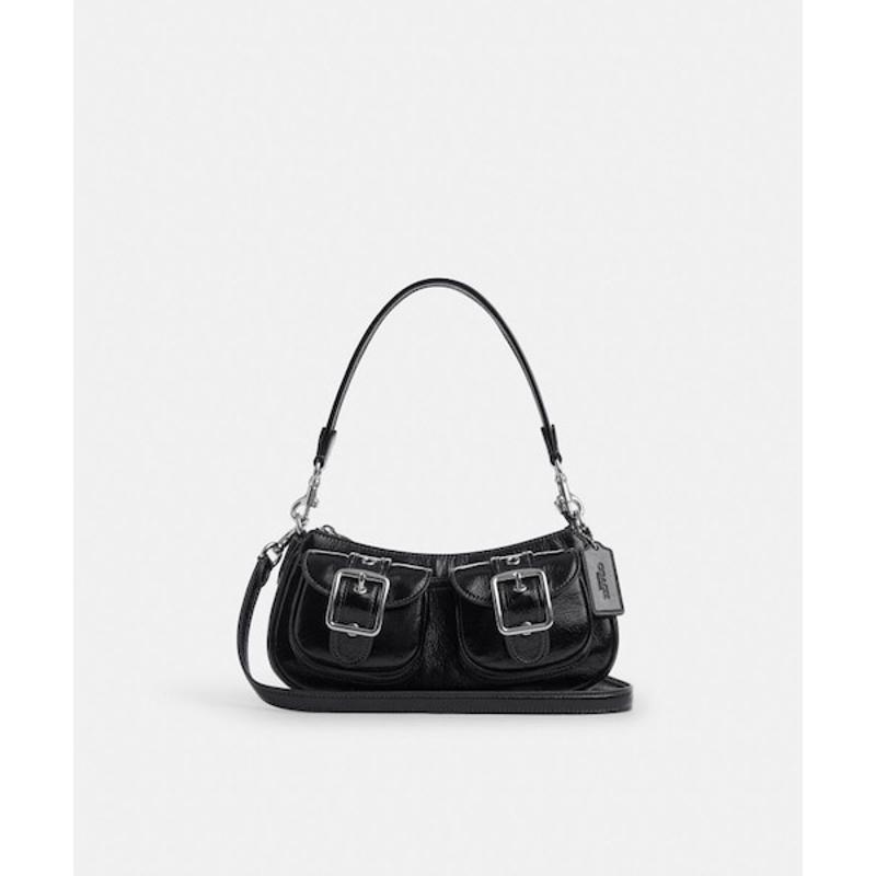 COACH女包金属扣单肩包单肩斜挎包日常出行通勤