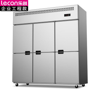 乐创(lecon)商用六门风冷冷冻冰柜 层架式LC-JH-LMBG01