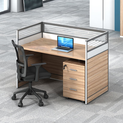 域赢屏风办公桌职员办公桌员工桌工作位工字型 单人位