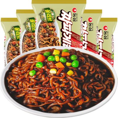 农心(nongshim) 韩国进口方便面 炸酱面140g*5袋 韩式炸酱面农心橄榄