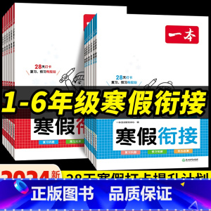 语文 小学六年级 [正版]2024版一本寒假衔接作业语文数学一年级二年级三四五六年级寒假作业人教版阅读口算字帖寒假提升学