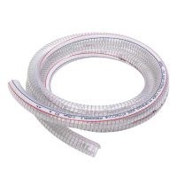 盛京联硕高强度透明钢丝软管透明塑料管 内径38mm[1.5寸]壁厚2.5mm 50米 卷