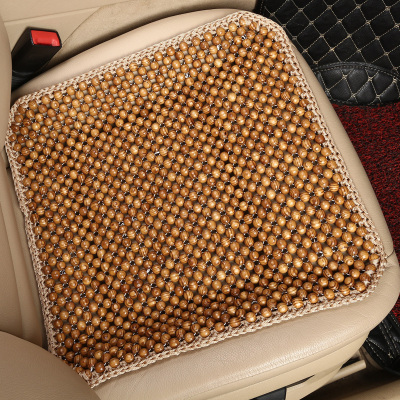 美帮汇夏天通风珠子座垫 木珠汽车坐垫单片 香樟木透气夏季椅垫凉垫通用