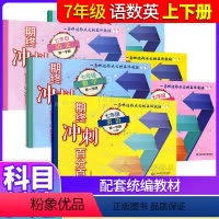 [正版]期终冲刺百分百七年级语文数学英语第二学期期中期末测试卷7年级下上海初一教辅 华东师范大学出版社