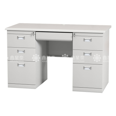 鑫星奈 XXN4010342 钢制办公桌职员桌员工桌学生写字台1.4米C款
