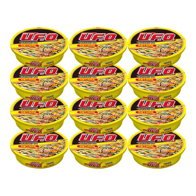 日清(NISSIN) UFO飞碟炒面 铁板牛肉124g/碗12碗整箱装 速食 拌面 整箱 捞面 干拌面 方便面
