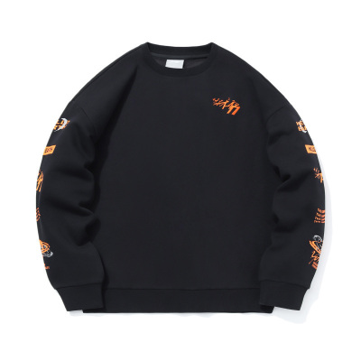 李宁CFHelloEarth卫衣男女同款新款秋季套头长袖圆领运动服AWDQC14