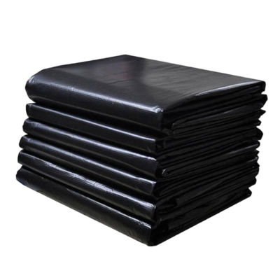 豫众诺 黑色 平口垃圾袋 650*450mm/4.5丝 个