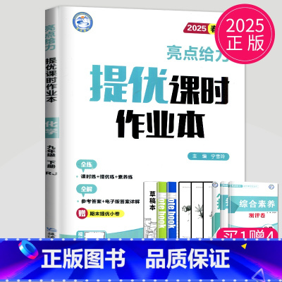化学 九年级下 人教版 九年级/初中三年级 [正版]2024亮点给力提优课时作业本九年级上册下册数学物理英语化学九上苏科