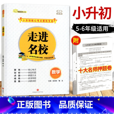 [正版]走进名校小升初数学核心考点模块专训小学生56年级提优训练冲刺四川重点名校小升初练习题十大名师押题卷强化训练题辅