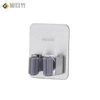 旭目竹 304不锈钢灰色拖把夹 灰色 个