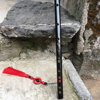 乐器周边鬼笛一节黑色古风吹奏苦竹笛子初学横笛无羡笛子cos道具我是裸笛，刻字选我/学习资料