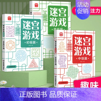 [全套3册]迷宫游戏 [正版]划消游戏专注力训练书 3-6-8-10岁以上幼儿闯关全脑开发思维逻辑早教书幼儿园儿童左右脑