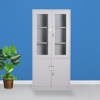 尔迈 文件柜铁皮柜办公柜钢制资料柜储物柜带锁钢制档案柜-大器械柜