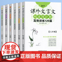初中课外文言文阅读周计划七年级高效训练120篇八年级九年级现代文阅读周计划789年级华东理工大学初中语文现代文古诗文阅读