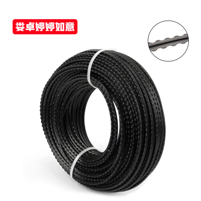 娄卓婷婷如意 割草机除草机割灌机打草头麻花锯齿钢丝圆形方形割草线尼龙打草绳 锯齿3.0mm 卷