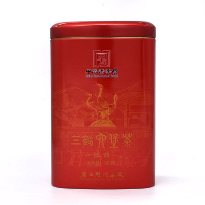中华老字号-三鹤六堡广西梧州茶厂红罐200g特级黑茶散茶熟茶广西特产单罐(无手提袋)买2罐送手提袋