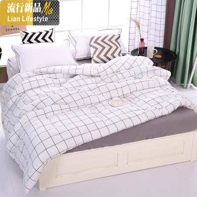 被子加厚保暖冬被芯学生宿舍单人棉被双人空调被单人春秋被夏凉被 三维工匠