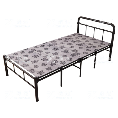 臻远 ZY4052511 钢木床简易折叠床单人床四折 1米银彩