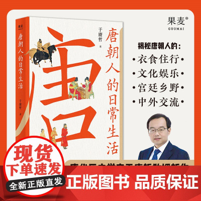 唐朝人的日常生活 于赓哲 衣食住行 文化娱乐 宫廷乡野 中外交流 唐朝生活指南 7大类主题 39个小话题 48幅随文精美