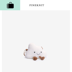 可爱云朵包卡通毛绒小包包新款2020斜挎包毛毛玩偶女包NEW LAKE 白色女斜挎包 白色