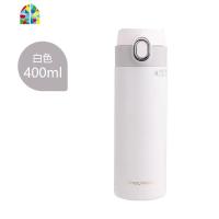 316不锈钢保温杯男女士学生便携水杯简约ins创意个性潮流杯子 FENGHOU 白色-400ml