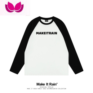 七斓潮牌印花情侣百搭韩风插肩袖长袖体恤宽松上衣T恤I