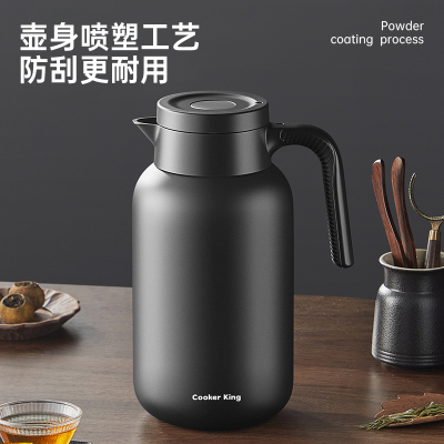 原色保温壶1.5L(哑光黑)