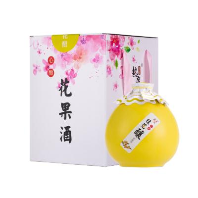 热度无限桂花酿8度微醺甜酒桂花酒桂花佳酿500ml单瓶装低度女士花酒小酌送礼佳品