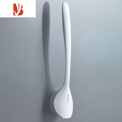 三维工匠马桶刷子无死角家用洗厕所带盖硅胶挂墙式器夹缝清洁卫生间套装