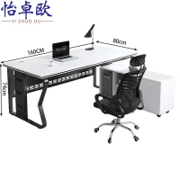 怡卓欧员工桌160*80*75+侧柜套