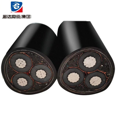 固达电缆 阻燃铝芯铠装电线 ZR-YJLV22-10 米