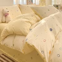全棉床上四件套纯棉2026新款被套被罩床单床笠三件套床品