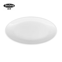 晏邦 密胺餐具 鱼盘 16寸 405*228*38mm 1个