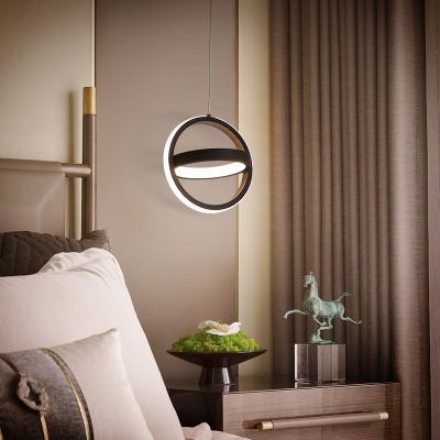 七只蚂蚁简约现代吊灯餐厅灯咖啡色led客厅灯餐厅吊灯北欧卧室吊灯