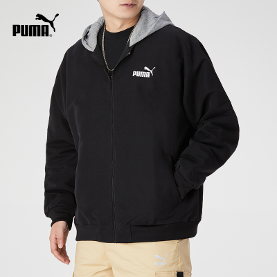 PUMA彪马运动外套男上衣2020新款休闲连帽保暖夹克587153