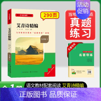 艾青诗选编.名校课堂送考点.长江少年儿童出版社 [正版]艾青诗选原著 九年级上册必读北京工艺美术出版社完整版初中生9人教