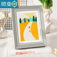 敬平小清新相框摆台6七7寸8儿童照片10创意摆件装裱a4A3画框挂墙像架5 淡绿色 18寸挂墙[可放35.5*45.5c