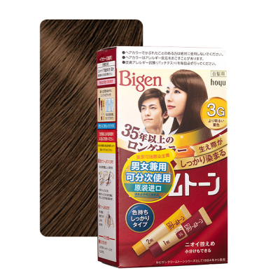 美源(MEIYUAN)可瑞慕染发膏 3G明亮栗色(日本进口染发剂 健康遮盖白发染发霜 男女兼用)