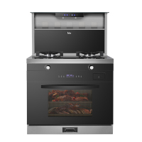 苏宁小biu 烟灶联动蒸烤一体 防火墙设计家用安全有保障液化气然气集成灶 JJZY-JWZK01