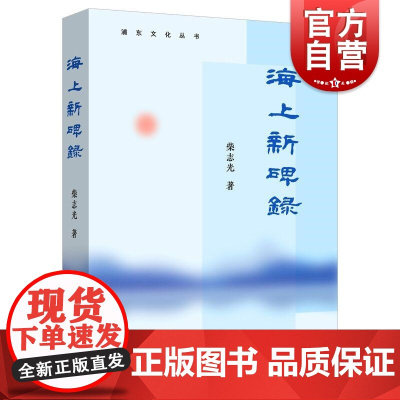 海上新碑录 浦东文化丛书柴志光著远东出版社