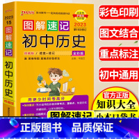 [正版]2023pass绿卡图书图解速记初中历史全彩版人教版RJ基础知识大全初一初二初三七八九年级中考历史复习资料手册清