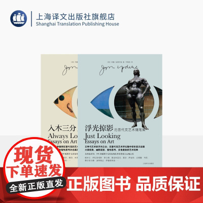 厄普代克艺术随笔集两种 全四色彩印 多角度剖析经典绘画、雕塑和插图等艺术作品 上海译文