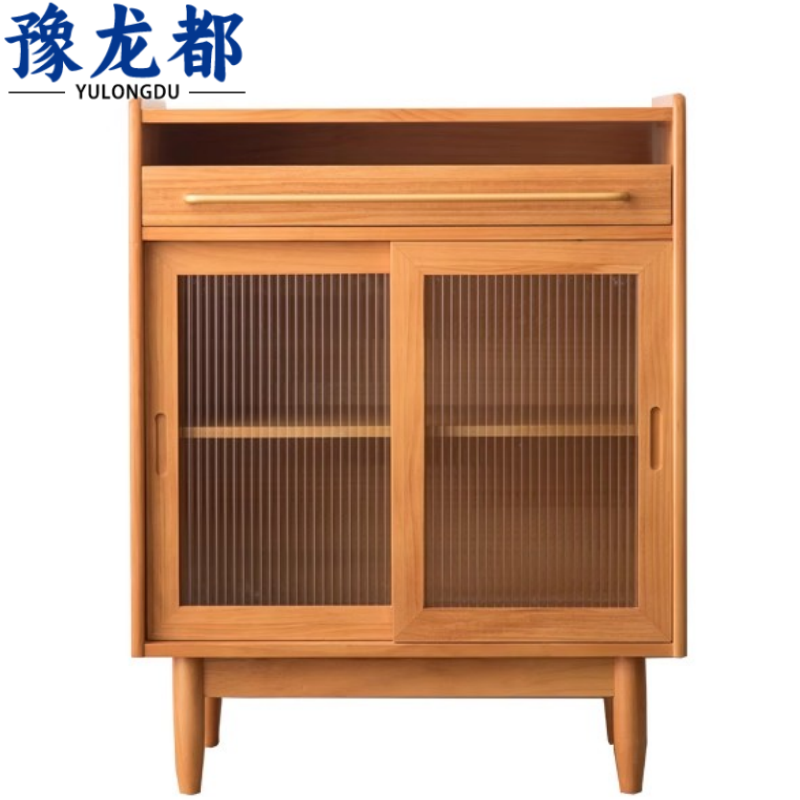 豫龙都茶水柜实木个