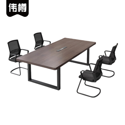 伟樽办公桌160*80*75cm+椅子*4套