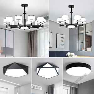 苏宁放心购 北欧吊灯客厅大气家用简约现代防尘卧室餐厅三室两厅灯具套餐组合