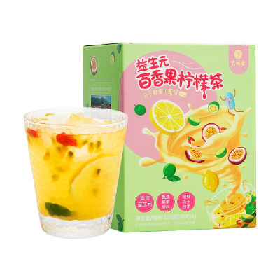艺福堂益生元百香果茶冻干蜂蜜柠檬片金桔冷泡茶包纯水果茶鲜果干