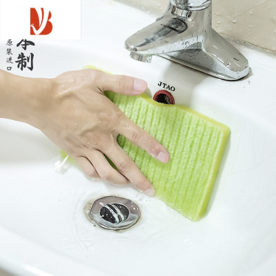 三维工匠家用浴室去污浴缸刷海绵擦卫生间瓷砖墙面清洁刷魔力擦百洁布