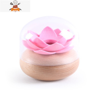 牙签盒实木家用创意自动牙签筒餐厅客厅木质牙签罐简约棉签盒 敬平 原木色粉色