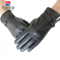 万山宏业 女士触屏加绒羊皮手套盒装WD3T/副